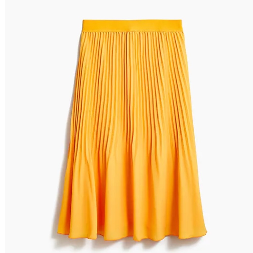 NWT JCrew elastic-waist pleated midi skirt